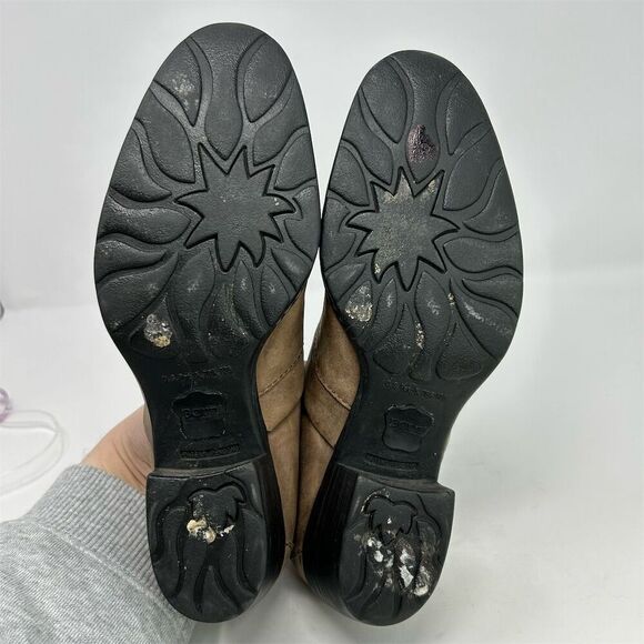 Born Women's Kinney Light Brown Leather Block Heel Mules Size 9 Casual Booties - Picture 9 of 13